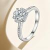 Princess On the Run Moissanite Diamond Bouquet Ring: Elegant and Versatile 1-Carat Open Design for Women’s High-End Weddings
