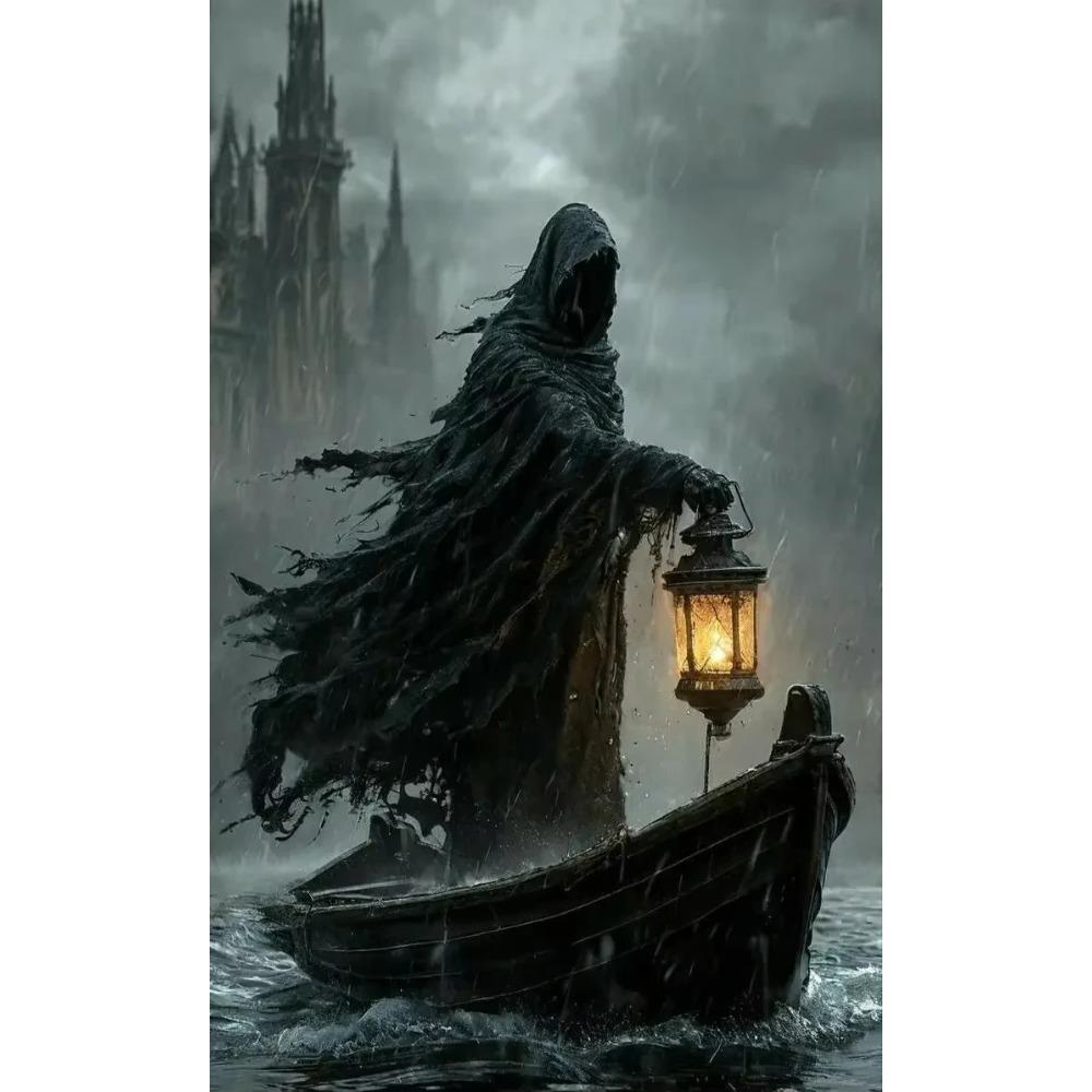 Dark Academia Art The Witch Demon Poster Prints For Living Room Home Decor Magic World Gothic Crow Canvas Painting Wall Art G
