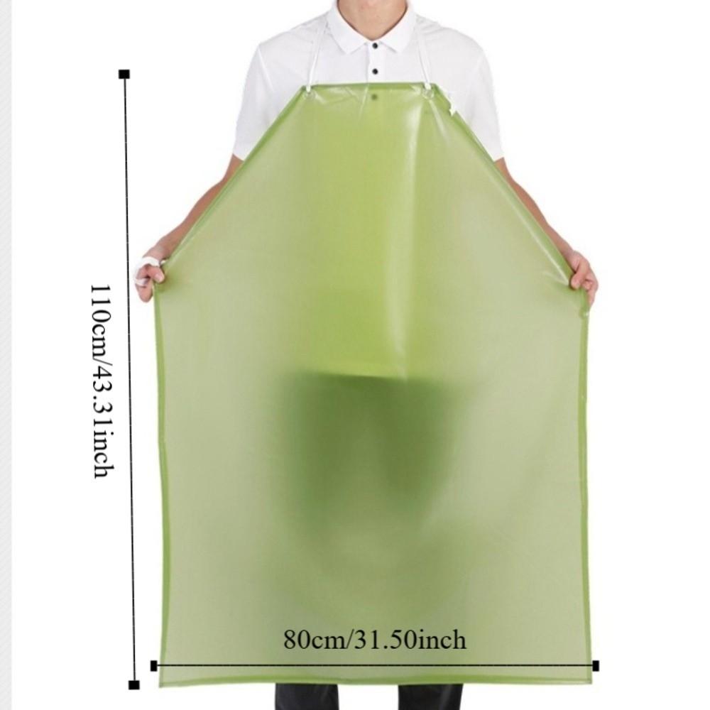 Anti-fouling Waterproof Apron Professional Adjustable Elastic Tie Neck Apron Labor Protection Multi-functional Wash Shop Bib