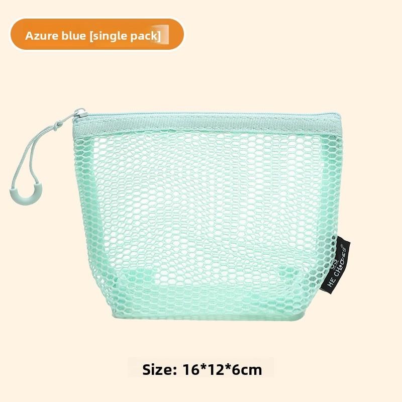 Dreidimensionale Dreieckige Damen-Kosmetik-Netz-Organizer-Tasche mit großem Fassungsvermögen zum Mitnehmen