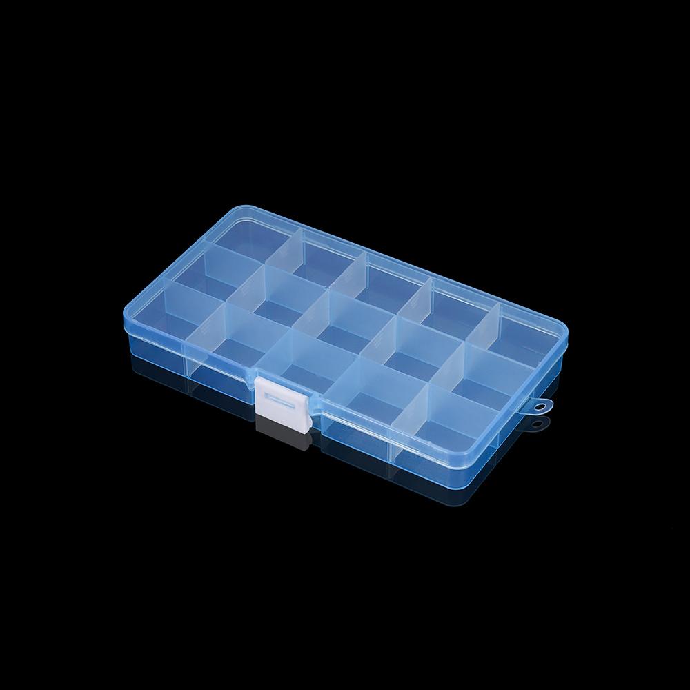 High Quality Grids Adjustable Plastic Jewelry Beads Storage Box Case Container Organize For Craft Jewelry Display Boxs Supplies