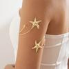 Elegant Sun Adjustable Cuff Bracelet for Women Unique Gold Color Upper Arm Bangle Festival Beach Party Jewelry Gift