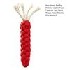 Braided Carrot Dog Toy Safe Cotton Rope Dog Chew Toy Teeth Cleaning Toy for Puppy Teething Interactive Fetch Play
