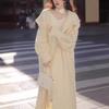 Large Lapel Collar Long-sleeved Sweater Jacket Women's Autumn and Winter Loose Lazy Wind Over the Knee High-end Long Knitted Cardigan