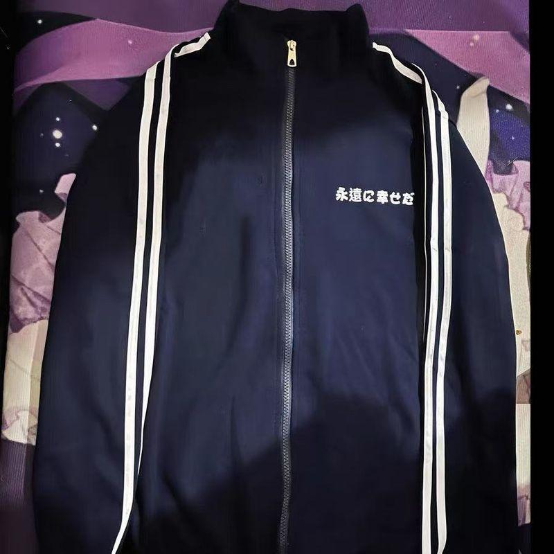 

Субкультура Японский Милый Старшеклассник Свободный Повседневный Базовый В полоску Универсальный Свитер Пальто Топ Молодой Взрослый Black S