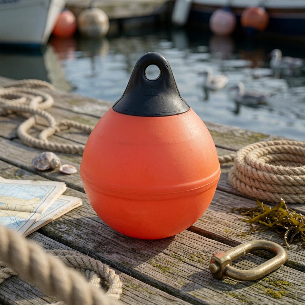 Boat Anti-Collision Buoy 4 Mm Thick PVC Inflatable Buoy Marine Gear Smooth High Visibility