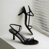 Sandals women's new summer Internet celebrity with the same stiletto heel with a buckle strap high heels sandals sexy open toe Korean version