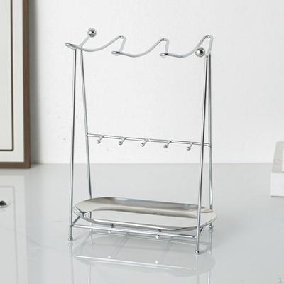 Jewelry Organizer Stand Detachable Tray Necklace Hanger Decorative Fashion Holder Display
