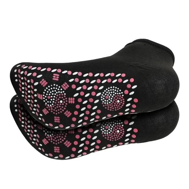 

5 пар турмалиновых самонагревающихся носков, зимние теплые термомедицинские носки для похудения, короткие носки для здоровья, носки для магнитной терапии 5 pairs чёрный