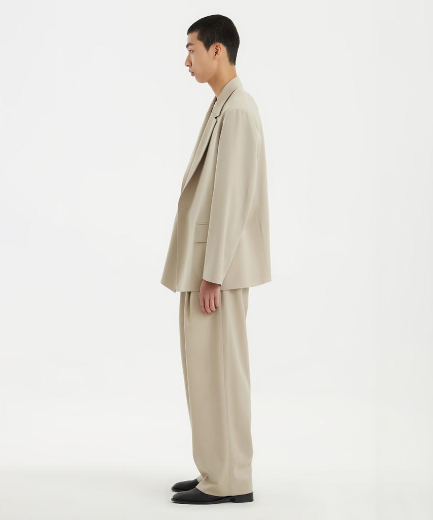Youth Double Breasted Jacket - Light Beige