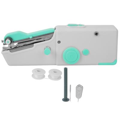 Máquina de Coser Manual Portátil DIY Mini Doméstica Eléctrica Puntada Herramienta de Costura Azul