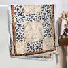 New cotton and linen feel simple color matching letter O scarf fashion travel sunscreen yarn