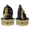 Resin Buddha Statue Water Running Fountain Feng Shui Ornament Indoor Waterscape Craft Home DecorUS