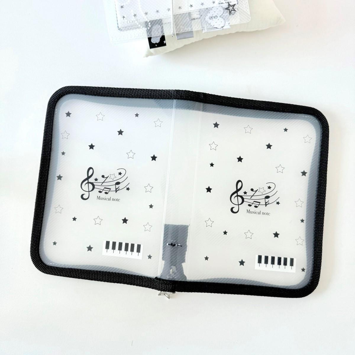 Прозрачный твилловый органайзер формата А6 для значков карточек стикеров и аксессуаров для ведения дневника в пастельной палитре Моранди 790₽