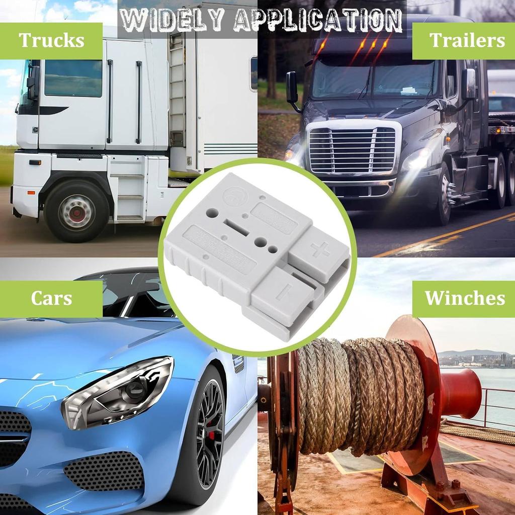 Connector 100A Connector 10Pcs Battery Power Connector 50A 600V 16Mm² 6Awg Cable Terminal