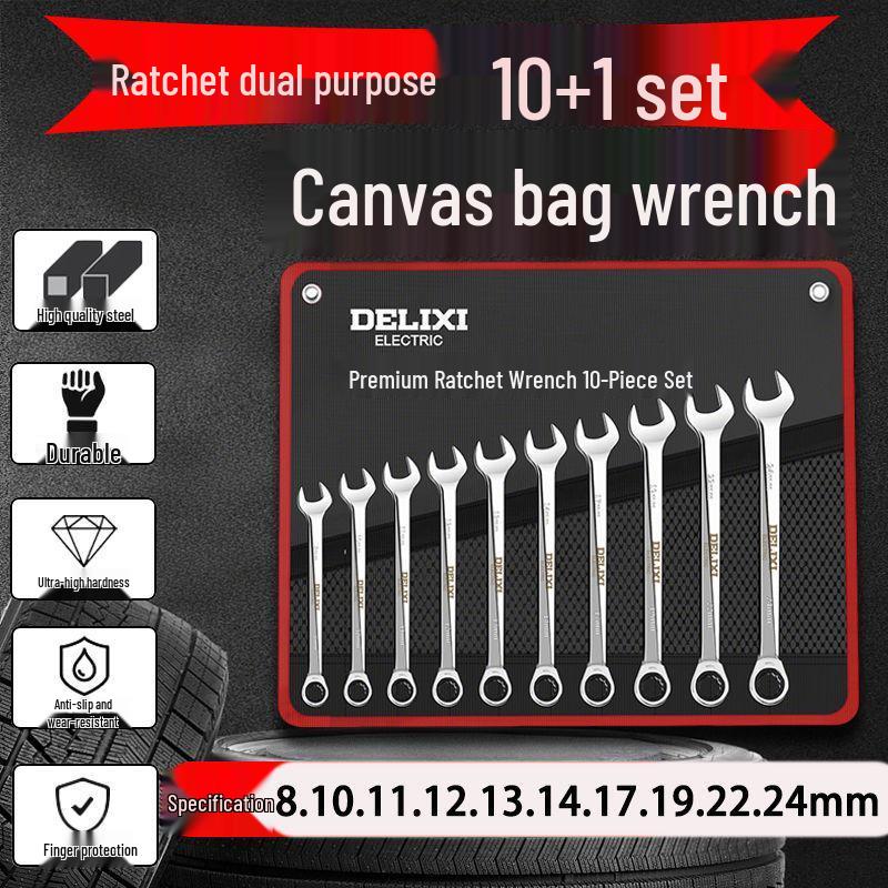 Open-End & Box-End Combination Wrench Set – Compact and Complete