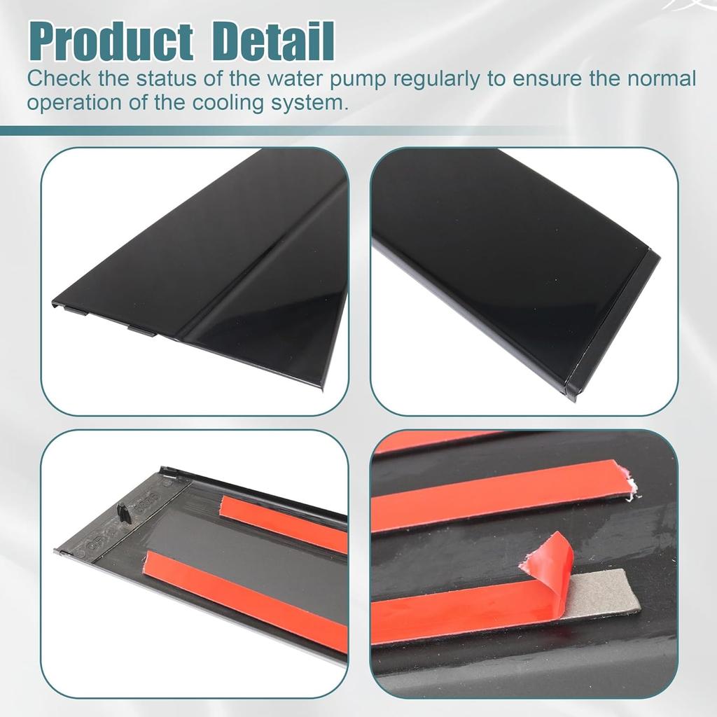 GXARTS Exterior Right Side Rear Door C Pillar Trim Window Cover Trim Applique 57010448AJ 57010448AK Compatible with Jeep Grand Cherokee 2011 2012