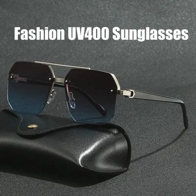 2025 Fashion Luxury Sunglasses for Men Women Retro Outdoor UV400 Shades Sun Glasses Unisex 8 Colors Classic Half Frame Eyewear