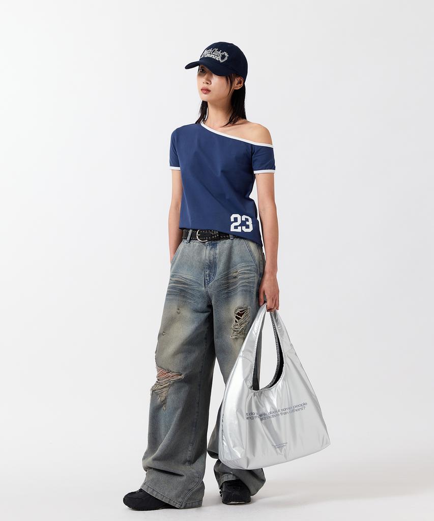 ODDSTUDIO Youth Club Embroidered Logo Ball Cap - Navy