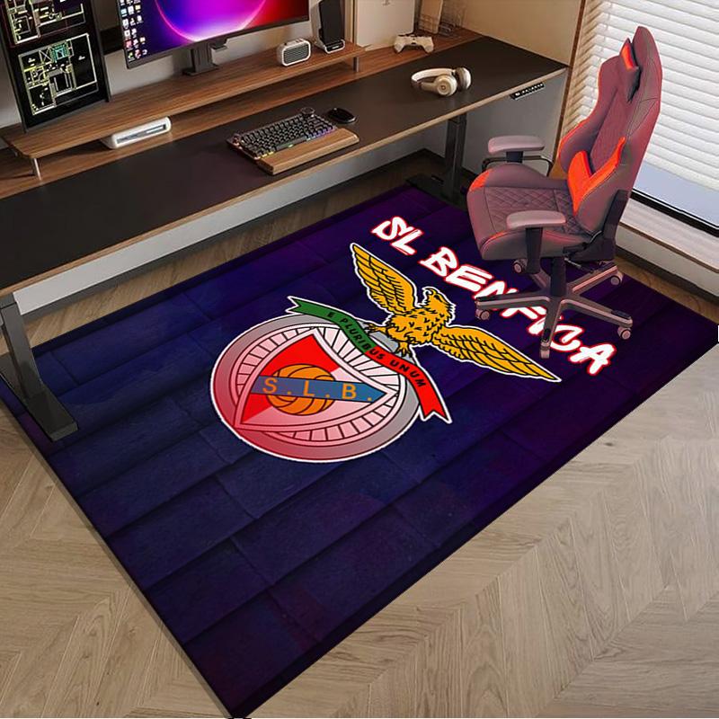 Ben-fica Football Club Printed Area Rug for Office, Chair Rug, Decorative Carpet Floor Mat, Large Size Fan gifts Christmas gifts