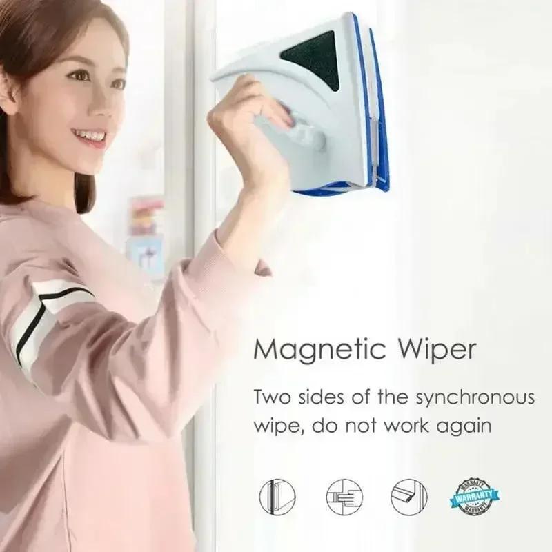 Limpiacristales magnético para limpieza de ventanas Limpiador doméstico Limpiador de vidrio Herramienta limpiacristales