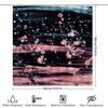 Stylish Waterproof Shower Curtain With Vibrant Abstract Design For Bathroom Decorations Pink Blue Black Color Splash Pattern Hom