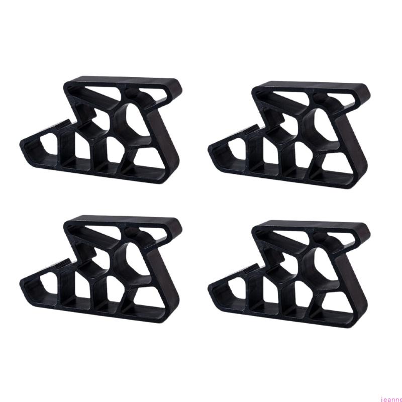 

4Pcs Heavy Duty Door Stoppers Nonslip Balcony Window Door Wedges Easy Installation for Home Bathroom Kitchen Track Lock чёрный
