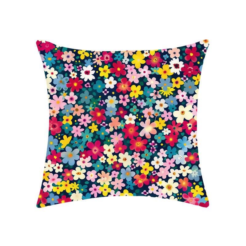 New Floral Floral Series Pillow Case Soft Car Home Decoration Bedroom Bedside Pillow Cushion Cover