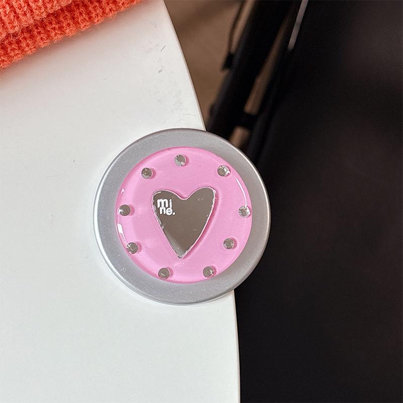 Bunter Liebe Herz Spiegel Handyhalter: Magsafe Magnetischer Aufkleber & Fingerring