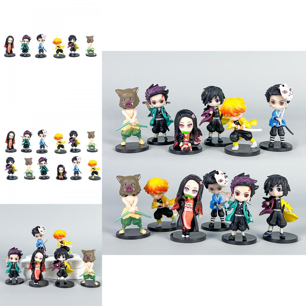 Demon Slayer Kimetsu No Yaiba Kamado Tanjirou PVC Figurka Sběratelská S Sestavenými Postavami Pro Vystavení A Dárky