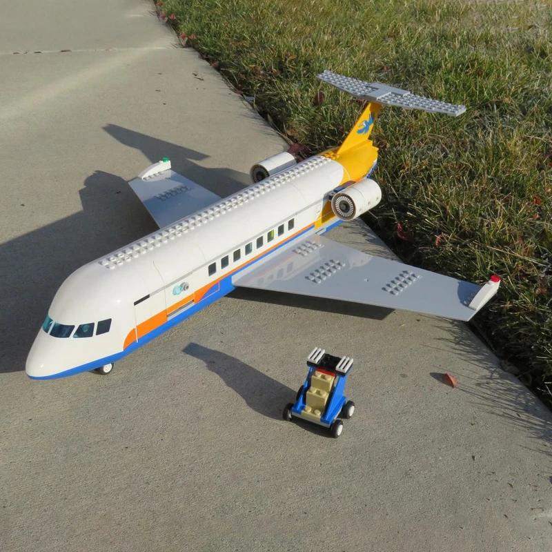 Byflyplass Fly Modell Byggeklosser Pedagogiske Fly Byggeklosser 60262 Pedagogisk Leker for Barn Gave