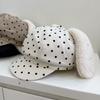 New Korean sweet polka dot beret girl versatile face small octagonal hat literary painter hat tide