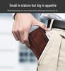Men's Anti-Theft Genuine Leather Wallet with 20% Fold & Card Storage