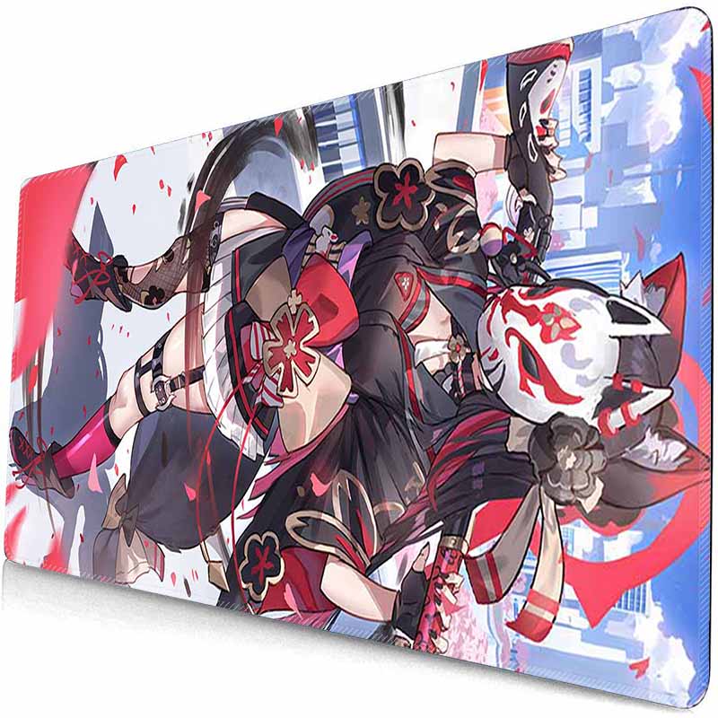 Wakamo Kosaka Anime BA  Mouse Pad XXL Gaming Mousepad HD Gamer Accessories Large B-Archive MousePads PC Carpet With Backlit