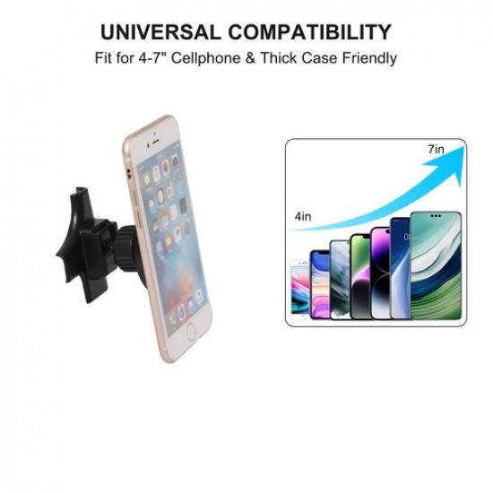 Magnetic Center Console Lower Air Vent Phone Holder For Corvette C6 2005-2013