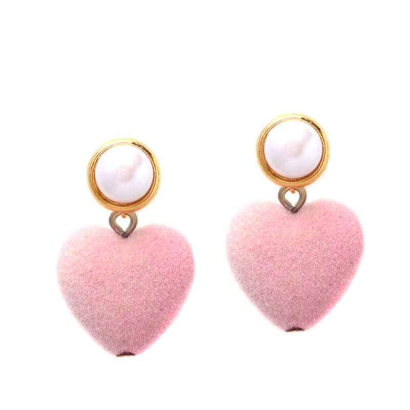 

glammuse Cute heart pearl pink