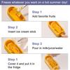Diy Ice Cream Mold Food Grade Silicone Tray Homemade Mung Bean Popsicle Homemade Ice Bpa Free Ice Pop Easy Release Popsicle Mold