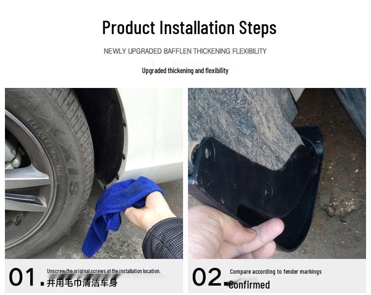 2024 Wuling Hongguang Mini Car Gen 3 Front & Rear Tire Mudguard Skin Modifier