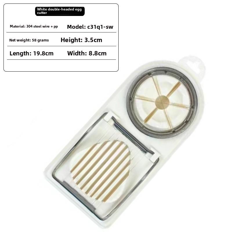 Egg Slicer Stainless Steel Egg Slicer Cut Petal Single-use Cutting Multifunctional Loose Egg Two In One All Egg God Tool
