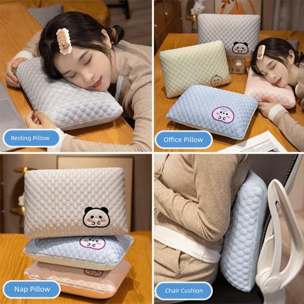 Slow Rebound Ice Silk Pillow Soft Material Students Pillow Practical Summer Sleeping Mat  Bed Use