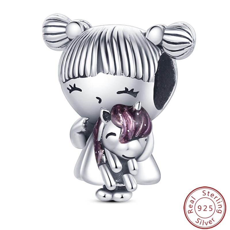 Character Series 925 Silver Sports Cooking Cute Boys And Girls Charms Beads 3mm DIY Fine Jewelry Making