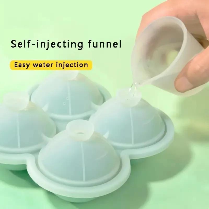 1pc Large Silicone Ice Cube Trays - Easy-Release, No Leakage, Perfect for Whiskey, Cocktails, Juice, and Parties