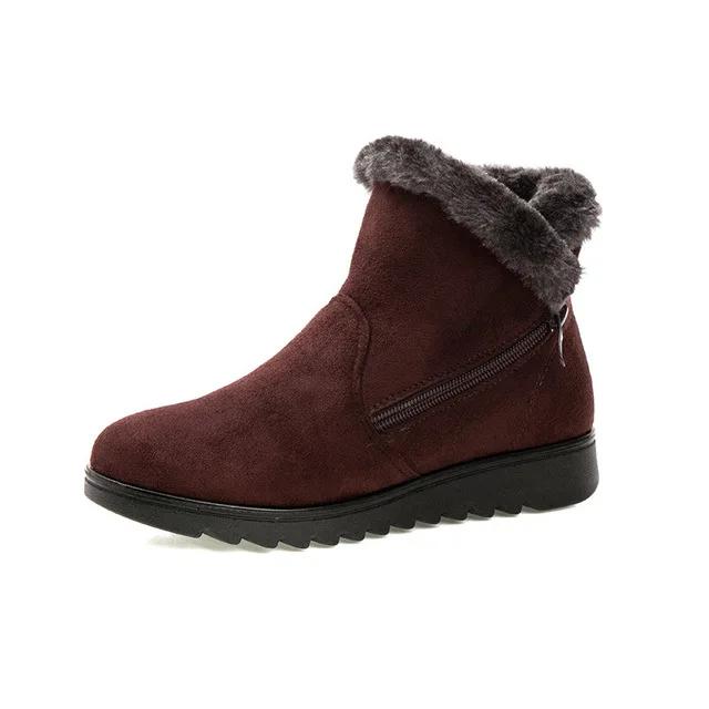 Women's Shoes Winter Women Ankle Boots Fashion Waterproof Shoes for Women Wedge Platform Warm Snow Boots Shoe Zapatos Para Mujer