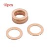 135mm Inner Dia Copper Crush Washers Flat Car Sealing Gaskets Rings 10pcs