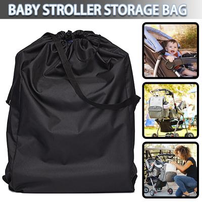 Black Baby Stroller Pram Travel Storage Bag Cover for Carry On Luggage