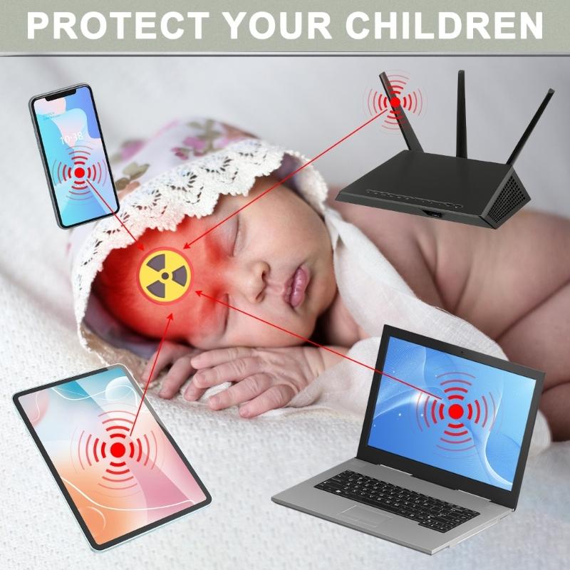 Electromagnetic Frequency Blocker Stickers for Home Electronics Laptops Tablets and Phones Shield Against Harmful Waves