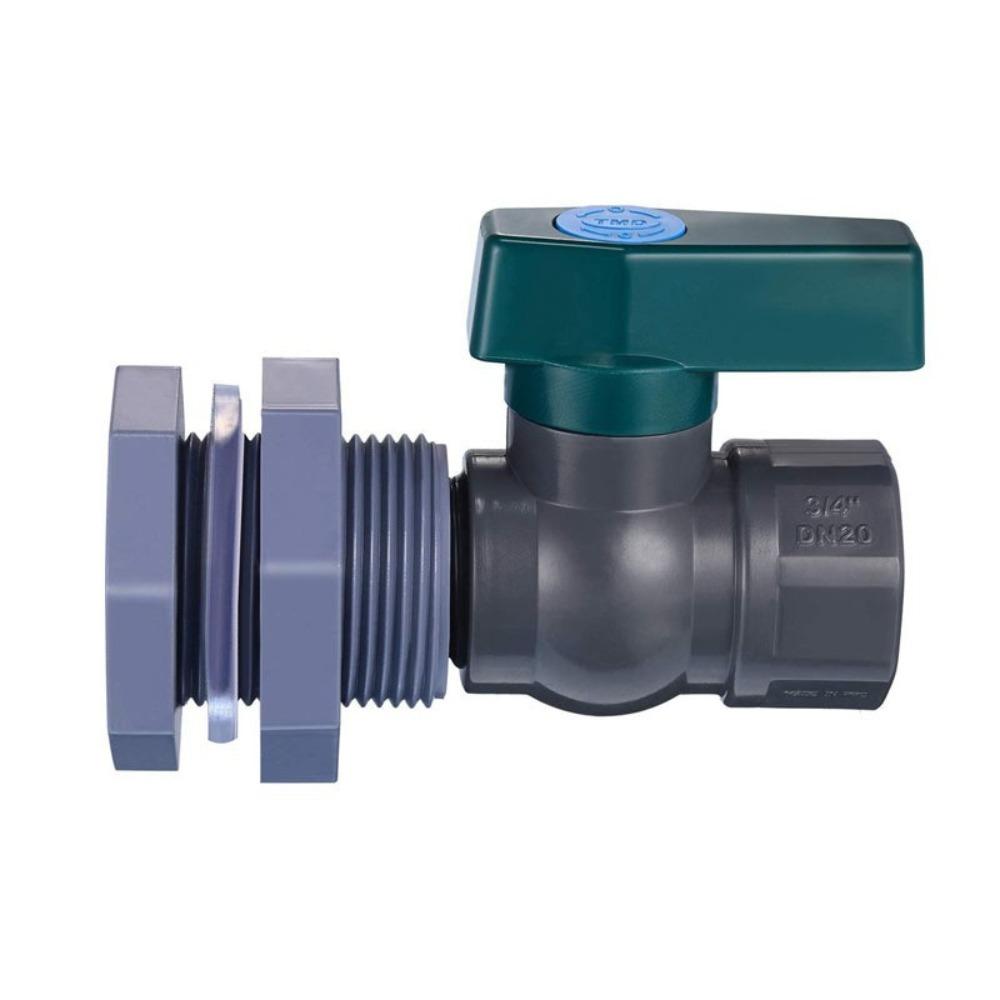 

PVC Rain Barrel Faucet 3/4 1 Inch Faucet Hose Adapter Durable Rain Bucket Garden Faucet Garden 3/4inch