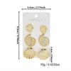 3 Pairs Bohemian Ocean Style Earrings Starfish Ear Studs Vintage Dangle Earring  Women Accessories