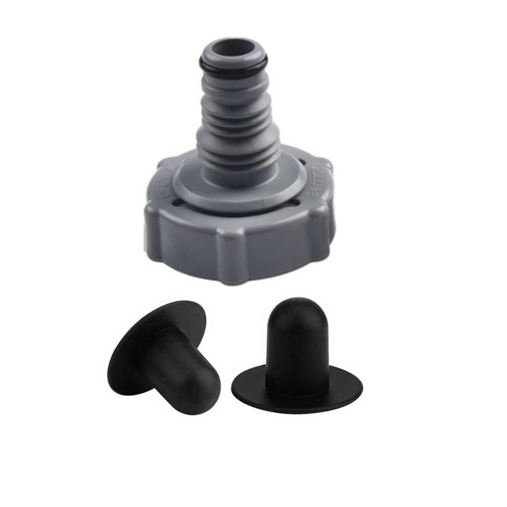 Practical Black Drain Valve for For draining Pool Hose Adapter 32mm P6H1419