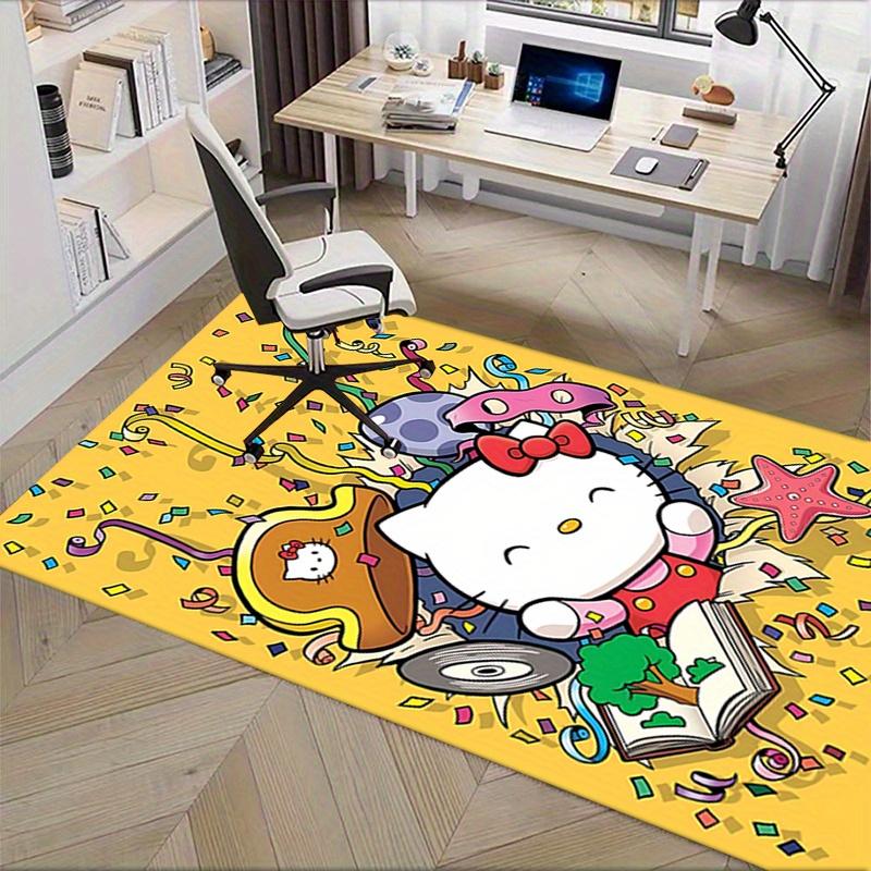 Office Rug Hello Kitty, Party Anti-Slip Rug, Machine Washable for Living Room, Bedroom, Office, Multiple Sizes, Bedroom Mat, Decorative Mat, Durable M